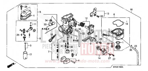 CARBURATEUR CRF230F9 de 2009
